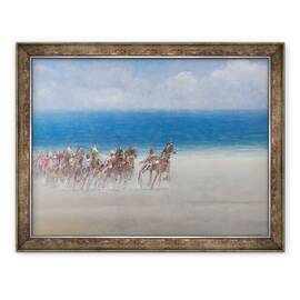 Tablou inramat - Lincoln Seligman - Curse de trotting, Lancieux, Bretania, 60 x 80 cm - - Roveli