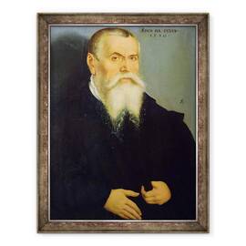 Tablou inramat - Lucas Cranach the Elder - Autoportret, 60 x 80 cm - - Roveli