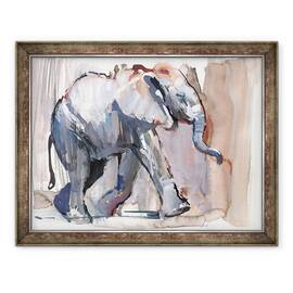 Tablou inramat - Mark Adlington - Copil elefant, 60 x 80 cm - - Roveli