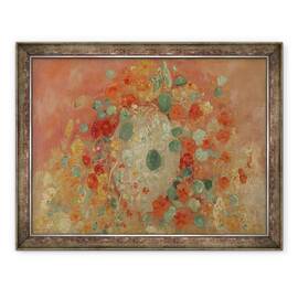 Tablou inramat - Odilon Redon - Nasturtiums, 60 x 80 cm - - Roveli