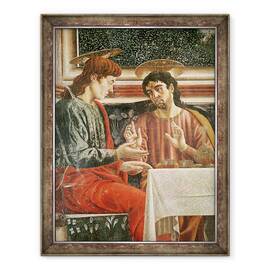 Tablou inramat - Andrea del Castagno - Cina cea de Taina, detaliu al Sfantului Matei si al Sfantului Filip, 60 x 80 cm - - Roveli