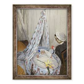 Tablou inramat - Claude Monet - Leaganul, Camille cu fiul artistului Jean, 60 x 80 cm - - Roveli