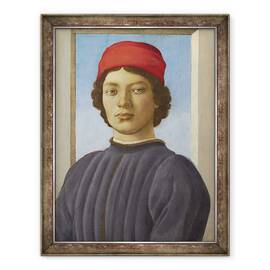 Tablou inramat - Filippino Lippi - Portretul unui Tineret, 60 x 80 cm - - Roveli