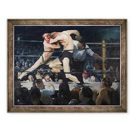 Tablou inramat - George Wesley Bellows - Cerb la Sharkeys, 60 x 80 cm - - Roveli