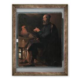 Tablou inramat - Georges de la Tour - Sfantul Petru Pocait, 60 x 80 cm - - Roveli
