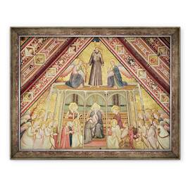 Tablou inramat - Giotto di Bondone - Alegorie de ascultare, 60 x 80 cm - - Roveli