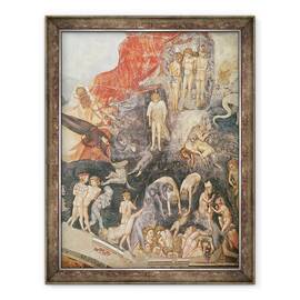 Tablou inramat - Giotto di Bondone - Judecata de Apoi, detaliu al blestematilor, 60 x 80 cm - - Roveli