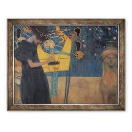Tablou inramat - Gustav Klimt - Music Die Musik, 1895, 60 x 80 cm - - Roveli