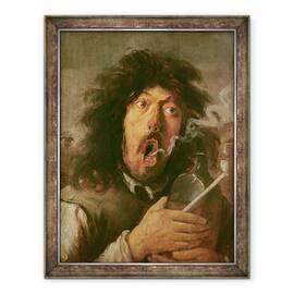 Tablou inramat - Joos van Craesbeeck - The Smoker, 60 x 80 cm - - Roveli