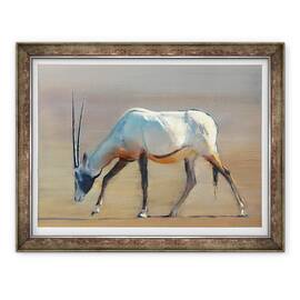 Tablou inramat - Mark Adlington - Arabian Oryx, 60 x 80 cm - - Roveli