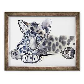 Tablou inramat - Mark Adlington - Spotty Cub de leopard arab, 60 x 80 cm - - Roveli