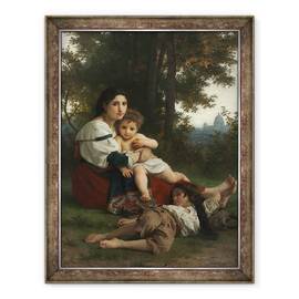 Tablou inramat - William-Adolphe Bouguereau - Restul, 60 x 80 cm - - Roveli