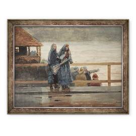 Tablou inramat - Winslow Homer - Pericolele marii, 60 x 80 cm - - Roveli