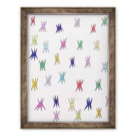 Tablou inramat - Daisy de Villeneuve - Stele colorate, 60 x 80 cm - - Roveli