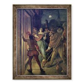 Tablou inramat - Jan Havicksz Steen - Serenade, 60 x 80 cm - - Roveli