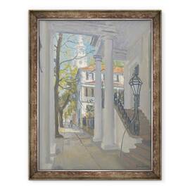 Tablou inramat - Julian Barrow - Biserica Sf. Mihail, Charleston, 60 x 80 cm - - Roveli