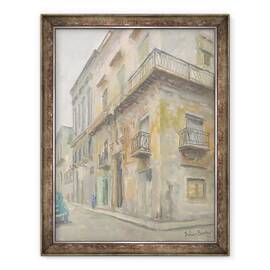 Tablou inramat - Julian Barrow - Havana Street Corner, 60 x 80 cm - - Roveli