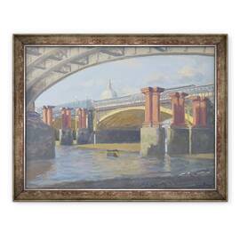 Tablou inramat - Julian Barrow - Podul Blackfriars, 60 x 80 cm - - Roveli