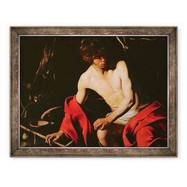 Tablou inramat - Michelangelo Merisi da Caravaggio - Sfantul Ioan Botezatorul, 60 x 80 cm - - Roveli