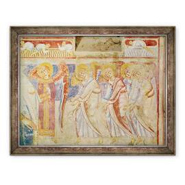 Tablou inramat - Scoala Italiana - Detaliu al Judecatii de Apoi, 60 x 80 cm - - Roveli