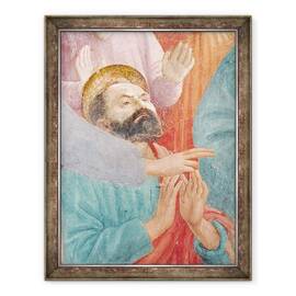 Tablou inramat - T. Masaccio - Capul Sfantului Pavel, de la invierea Fiului lui Teofil, si Sfantul Petru intronat ca Prim Episcop al Antiohiei, 60 x 80 cm - - Roveli