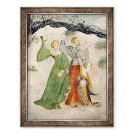 Tablou inramat - Maestro Venceslao - Curtenii intentioneaza sa lupte cu bulgari de zapada, 60 x 80 cm - - Roveli