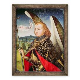 Tablou inramat - Rogier van der Weyden - Sfantul Mihail Arhanghelul, 60 x 80 cm - - Roveli