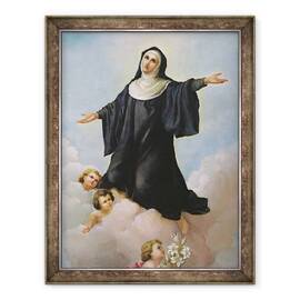 Tablou inramat - Scoala Italiana - Santa Liberata in Glory, 60 x 80 cm - - Roveli