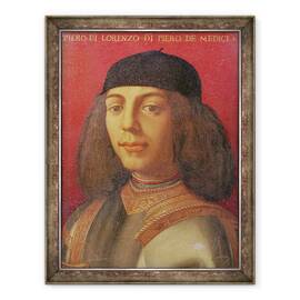 Tablou inramat - Agnolo di Cosimo Bronzino - Portret De Piero di Lorenzo de Medici, 60 x 80 cm - - Roveli