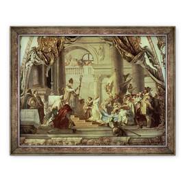 Tablou inramat - Giovanni Battista Tiepolo - Nunta imparatului Frederic Barbarossa cu Beatrix de Burgundia in 1156, 60 x 80 cm - - Roveli