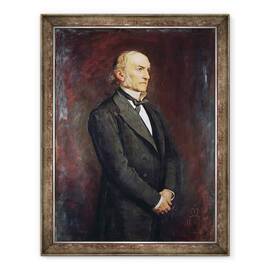 Tablou inramat - John Everett Millais - Portretul lui William Ewart Galdstone 1809-1898 1879, 60 x 80 cm - - Roveli