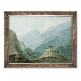 Tablou inramat - Samuel Davis - Chukha Casle in Bhutan, 60 x 80 cm - - Roveli