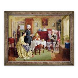 Tablou inramat - Charles Green - stiri din razboi, 60 x 80 cm - - Roveli