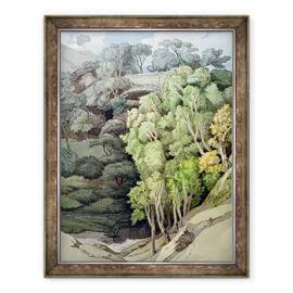 Tablou inramat - Francis Towne - Podul Diavolului, 60 x 80 cm - - Roveli