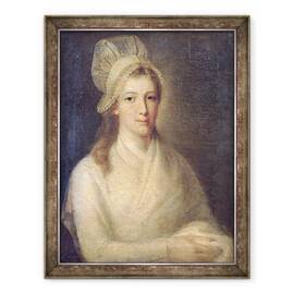 Tablou inramat - Jean-Jacques Hauer - Charlotte Corday 1768-93, 60 x 80 cm - - Roveli