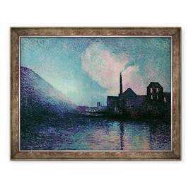 Tablou inramat - Maximilien Luce - Cuillet de noapte, 60 x 80 cm - - Roveli