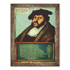 Tablou inramat - Lucas Cranach the Elder - Portretul lui Ioan I 1468-1532 Cel Statornic, Elector Din Saxonia, 60 x 80 cm - - Roveli
