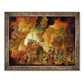 Tablou inramat - Nicolas Antoine Taunay - Triumful ghilotina in iad, 60 x 80 cm - - Roveli