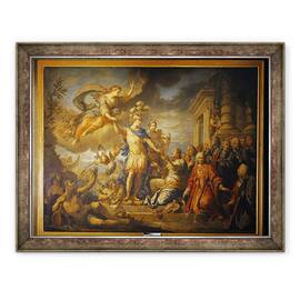 Tablou inramat - Jacques Dumont - Alegorie a Pacii de la Aix-la-Chapelle, 60 x 80 cm - - Roveli