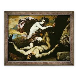 Tablou inramat - Jusepe de Ribera - Apollo si Marsyas, 60 x 80 cm - - Roveli