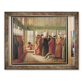 Tablou inramat - Francis Smith - Primirea ambasadorului francez de catre Marele Vizir la Constantinopol, 60 x 80 cm - - Roveli
