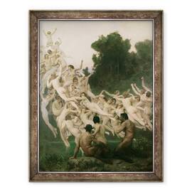 Tablou inramat - William-Adolphe Bouguereau - Oread-urile, 60 x 80 cm - - Roveli