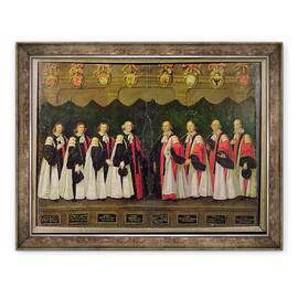 Tablou inramat - Antoine Durand - Aldermen din 1644-45, 70 x 90 cm - - Roveli