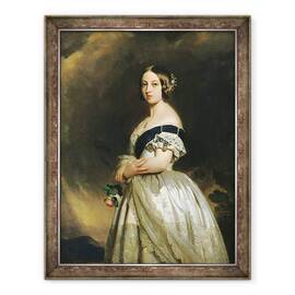 Tablou inramat - Franz Xaver Winterhalter - Regina Victoria 1819-1901 1842, 70 x 90 cm - - Roveli