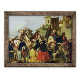 Tablou inramat - Giandomenico Tiepolo - Extractorul de dinti, 70 x 90 cm - - Roveli