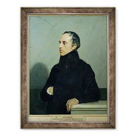 Tablou inramat - Jehan Georges Vibert - Francois Guizot 1787-1874 dupa o pictura de Paul Delaroche 1797-1856 c.1878, 70 x 90 cm - - Roveli
