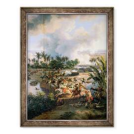 Tablou inramat - Louis Lejeune - Batalia Piramidelor, 21 iulie 1798, detaliu al Cavalierilor Mameluke, 70 x 90 cm - - Roveli