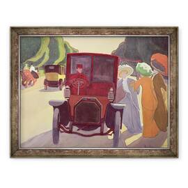 Tablou inramat - Roger de La Fresnaye - Drumul cu Acacias, 70 x 90 cm - - Roveli