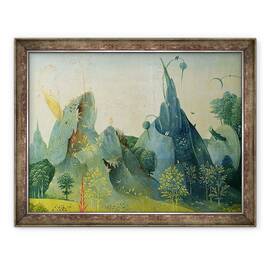 Tablou inramat - Hieronymus Bosch - Gradina deliciilor Pamantesti VIII, 70 x 90 cm - - Roveli