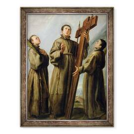 Tablou inramat - Don Juan Carreno de Miranda - Martirii franciscani din Japonia, 70 x 90 cm - - Roveli